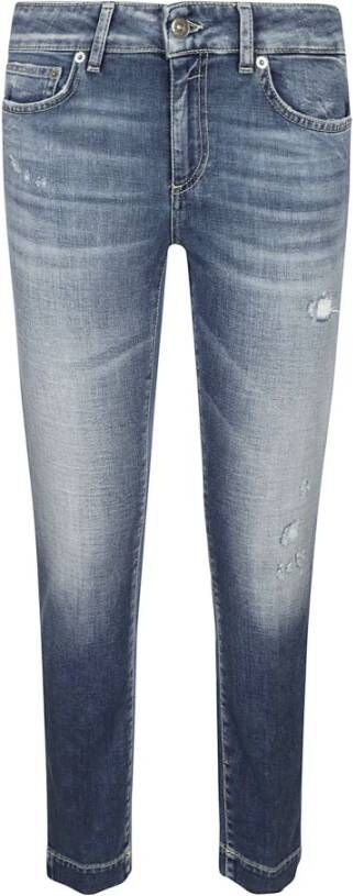 Dondup Blauwe Slim-Fit Jeans Ss23 Blue Dames