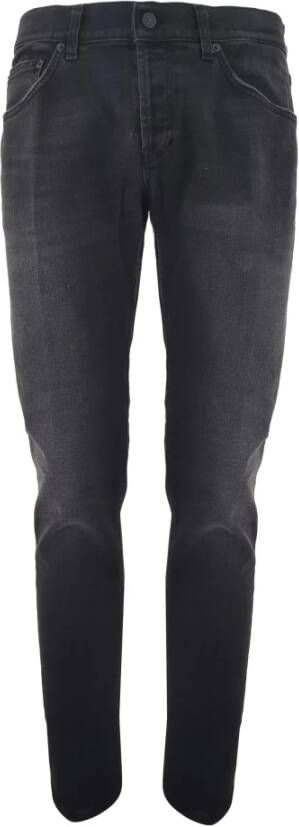 Dondup Slim Fit Jeans met Lage Taille Up168.Ds0255U Black Heren