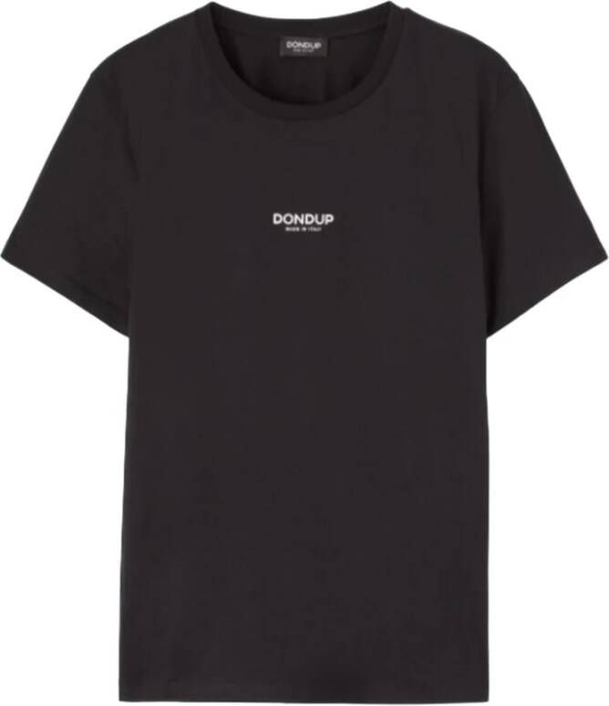 Dondup Zwarte Upgrade T-shirt met ronde hals voor heren Black Heren