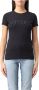 Dondup Katoenen Jersey T-Shirt met Strass Logo Black Dames - Thumbnail 1