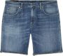 Dondup Regular Fit Lage Taille Denim Shorts Blue Heren - Thumbnail 3