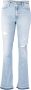 Dondup Super Skinny Flare Jeans Medium Wassen Blue Dames - Thumbnail 1