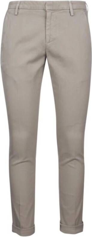 Dondup Slim-Fit Pantalone Broek Gray Heren