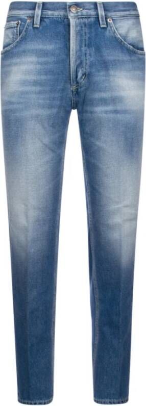 Dondup Stijlvolle Cropped Jeans voor Heren Blue Heren