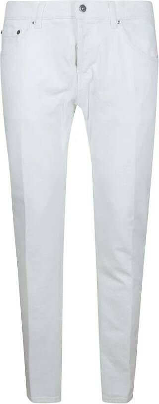 Dondup Vernielde Slim-Fit Bullstretch Jeans White Heren