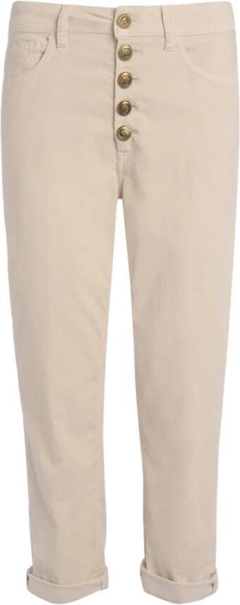 Dondup Cropped broek Beige Dames