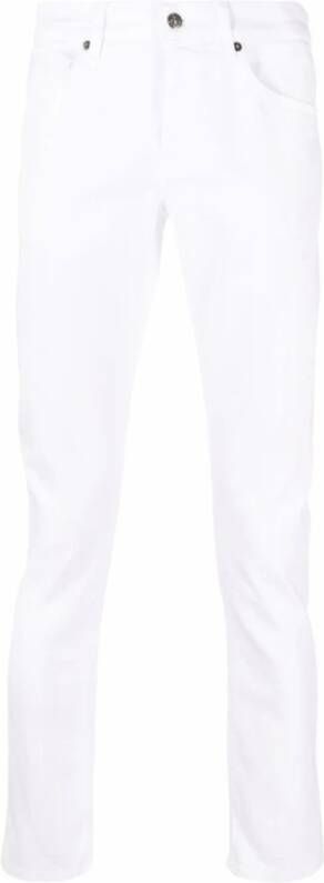 Dondup Stijlvolle Slim-fit Jeans Upgrade White Heren
