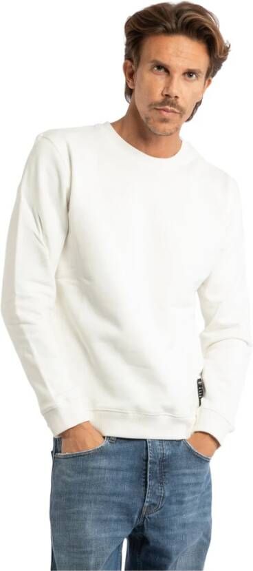 Dondup Reguliere Crewneck Sweaters White Heren