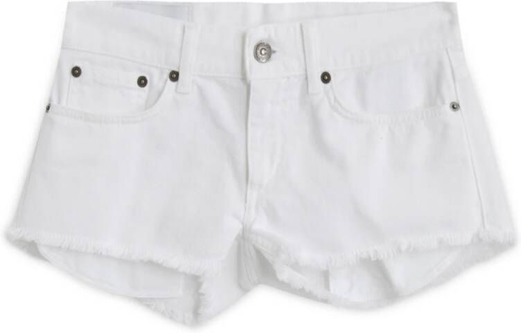 Dondup Casual zomer shorts voor vrouwen White Dames