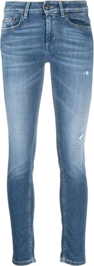 Dondup Slim-fit Jeans Blauw Dames