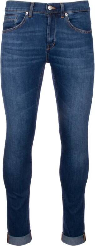 Dondup Stijlvolle Skinny Jeans voor Mannen Blue Heren