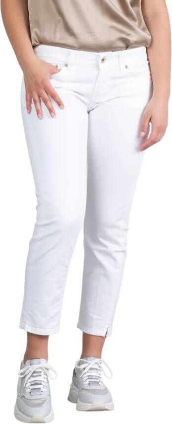 Dondup Witte Dia Capri Jeans White Dames
