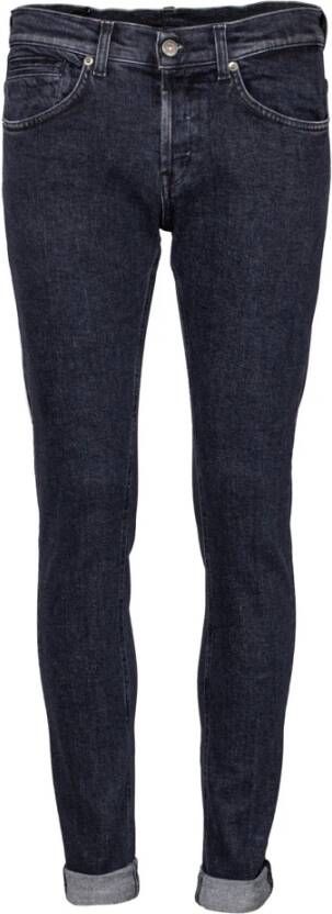 Dondup Slim-Fit Stretch Denim Jeans Black Heren