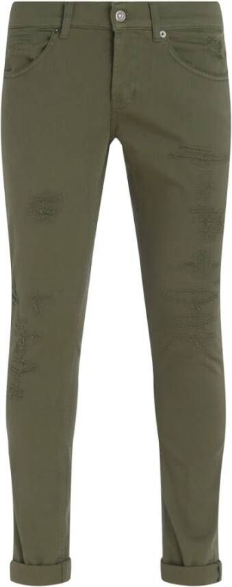 Dondup Slim-fit broek Groen Heren