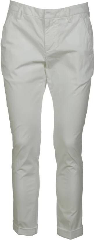 Dondup Slim-fit broek Wit Heren