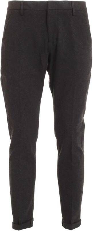 Dondup Grijze Marled Business Broek Black Heren