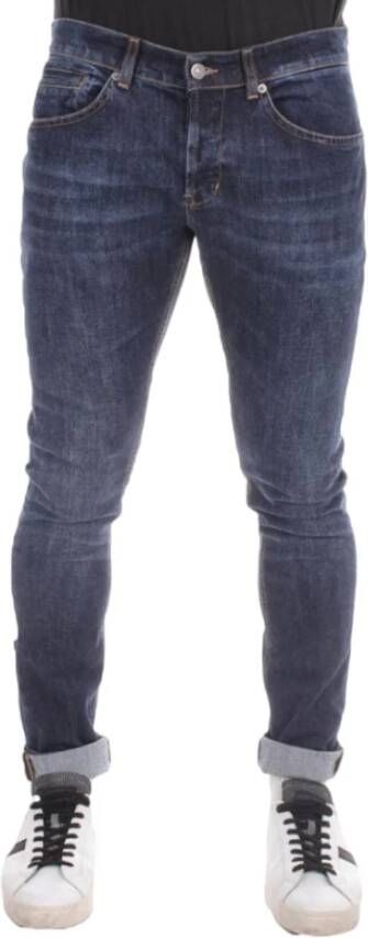 Dondup Slim-Fit Jeans met knoopsluiting Blue Heren