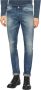 Dondup Blauwe Skinny Fit Jeans met Lage Taille en Patchzak Blue Heren - Thumbnail 2