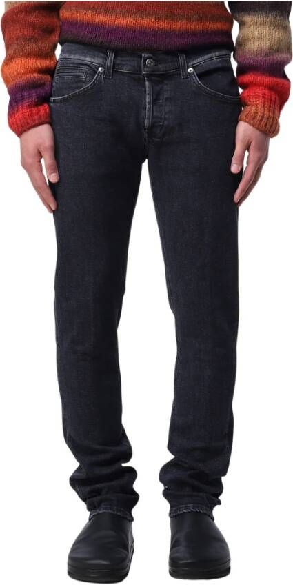 Dondup George Slim-fit Jeans Black Heren