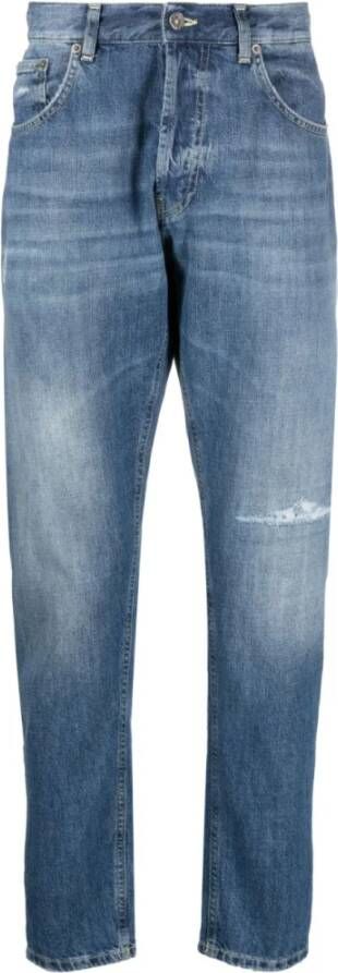 Dondup Versleten jeans met middelhoge taille Blue Heren