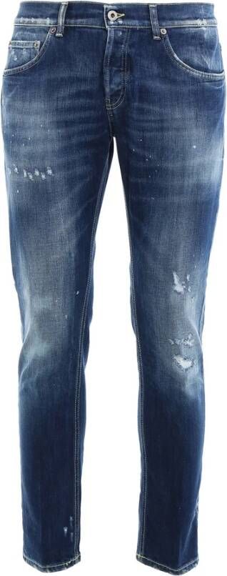 Dondup Skinny Fit Lage Taille Denim Jeans Blue Heren