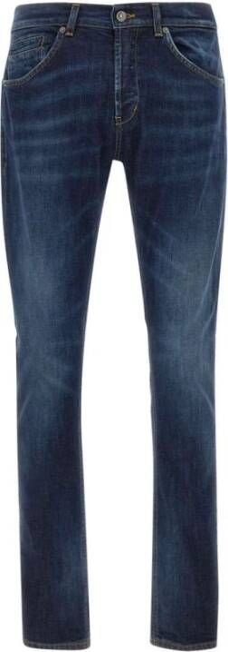 Dondup Slim-Fit Jeans met knoopsluiting Blue Heren