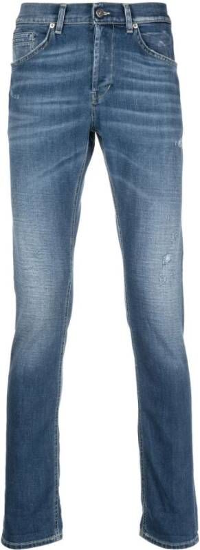 Dondup Slim-Fit Elegante en Comfortabele Jeans Blue Heren