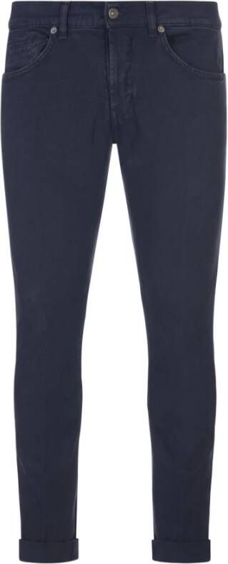 Dondup George Skinny Fit Jeans Blauw Blue Heren