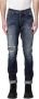 Dondup George Denim Jeans met Distressed Details Blue - Thumbnail 1
