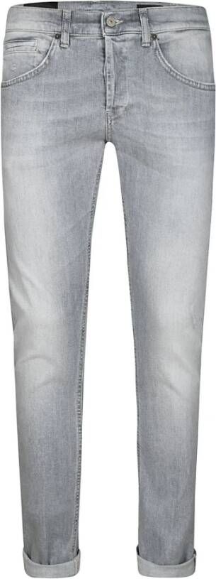 Dondup Faded Stretch Skinny Jeans Gray Heren