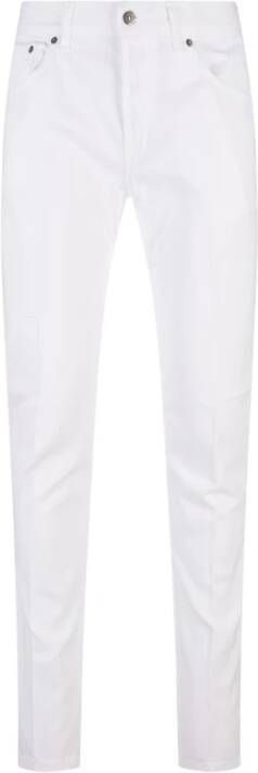 Dondup Mius Slim Fit Witte Jeans White Heren