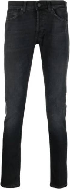 Dondup Slim-fit Zwarte Jeans met Moderne Look Black Heren