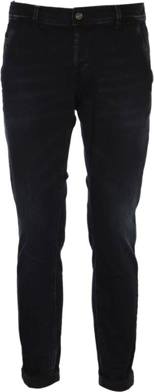 Dondup Stijlvolle Slim-fit Jeans voor Mannen Black Heren