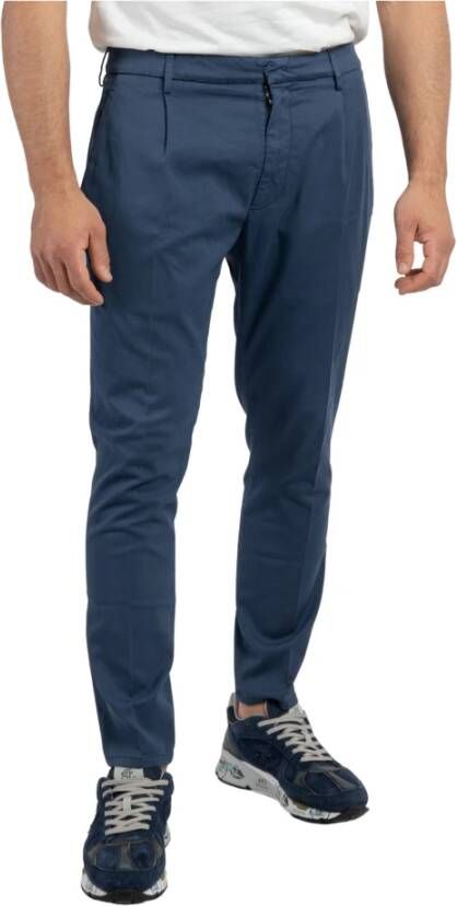 Dondup Slim-fit Trousers Blauw Heren