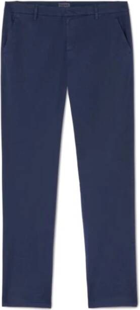 Dondup Slim-fit Chino Broek Blue Heren