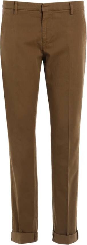 Dondup Slim-fit Trousers Bruin Heren