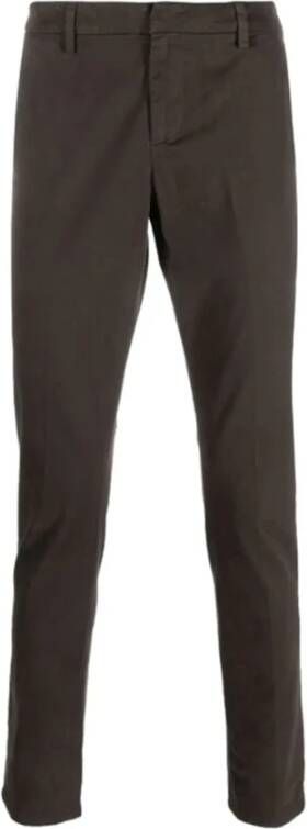 Dondup Slim-fit Trousers Bruin Heren