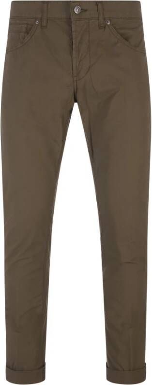 Dondup George Militair Groene Slim-Fit Broek Green Heren