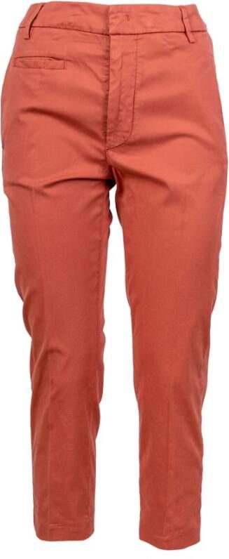 Dondup Slim-fit Trousers Oranje Dames
