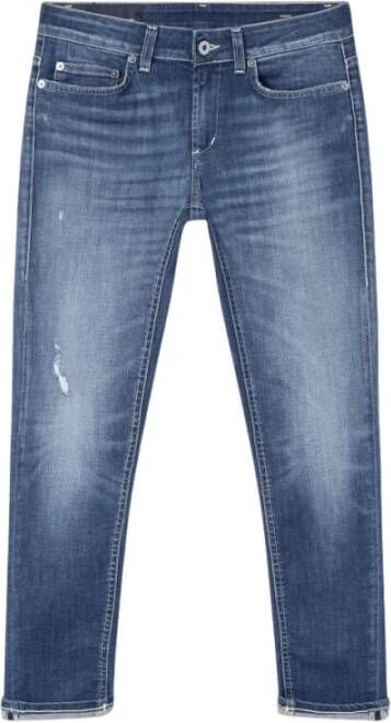 Dondup Slimfit-jeans Blauw Dames