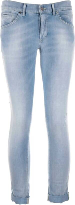 Dondup Slim-fit Jeans Blauw