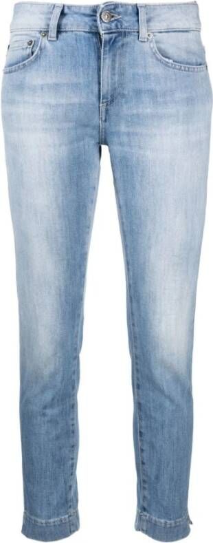 Dondup Comfortabele en stijlvolle straight jeans Blue Dames
