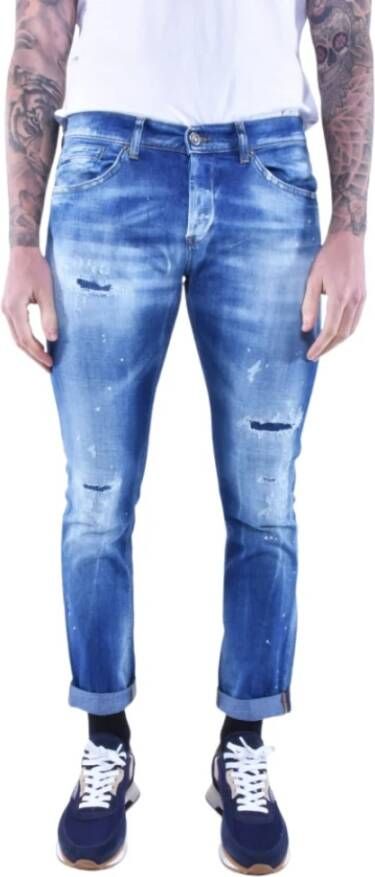 Dondup Slim-Fit Jeans Upgrade voor Vrouwen Blue Heren