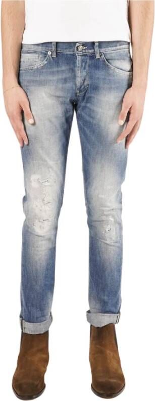 Dondup Slim-fit jeans Blauw Heren
