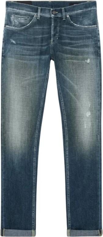 Dondup Slim-Fit Elegante en Comfortabele Jeans Blue Heren