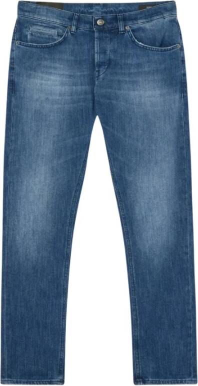 Dondup George Skinny Jeans Lage taille 5-Pocket Ontwerp Blue Heren