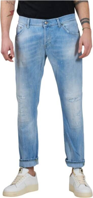 Dondup Stijlvolle Slim-fit Denim Jeans Blue Heren