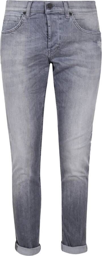 Dondup Slim-Fit Jeans Upgrade voor de Moderne Man Gray Heren