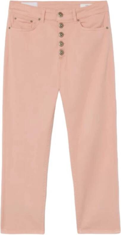 Dondup Slim Fit Jeans Roze Pink Dames