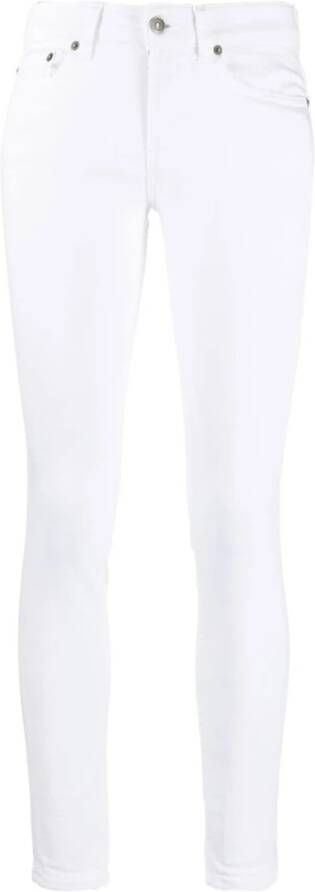 Dondup Monroe Super Skinny Jeans White Dames